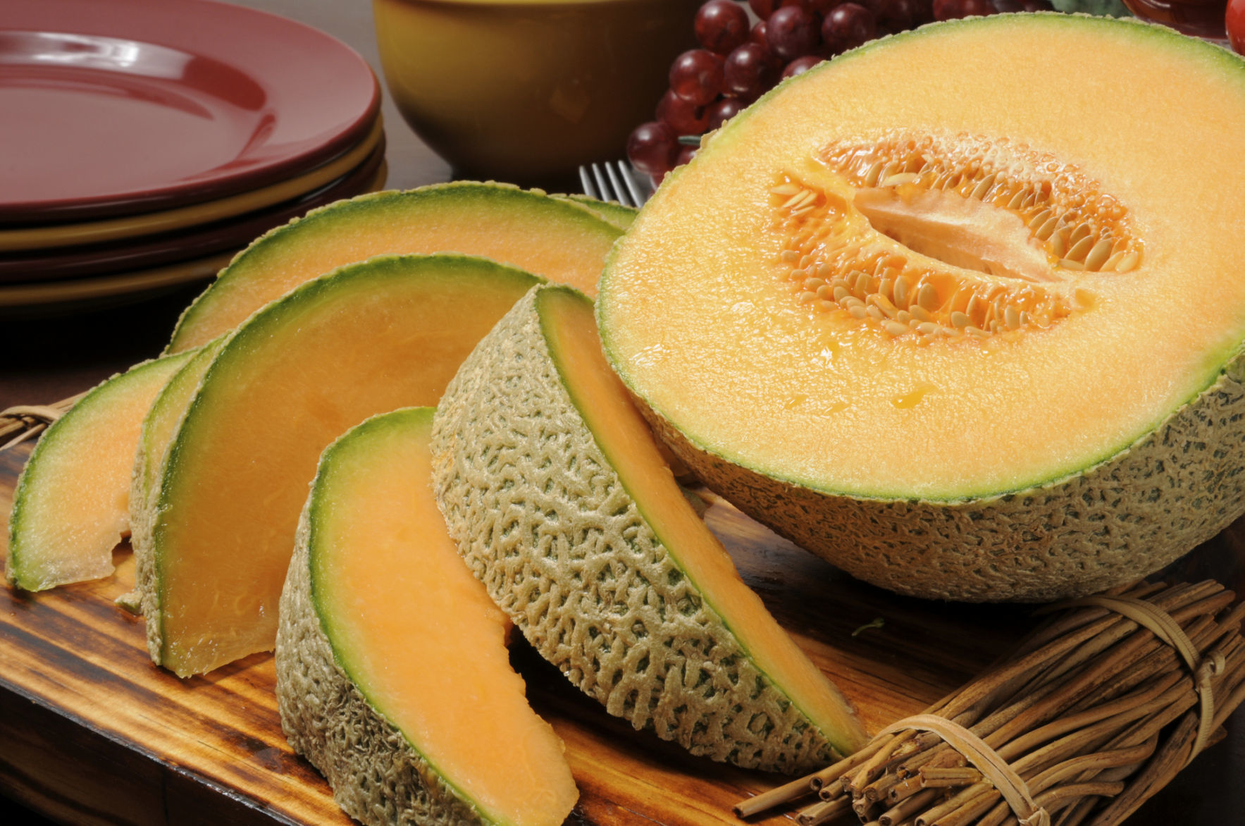 Moldy cantaloupe